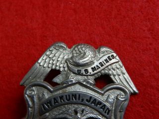 RARE Vietnam War period US Marine Corps USMC Crash Crew badge Iwajuni Japan 2