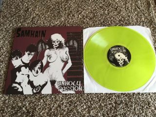Samhain Unholy Passion Colored Lp Vinyl Bootleg Rare Punk Kbd Misfits Danzig