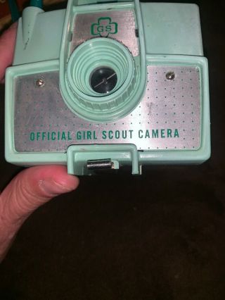 Girl Scouts Vintage Official 50s Green Camera Rare Hard To Find 2