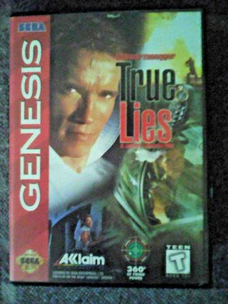 True Lies (sega Genesis,  1995,  Complete,  Rare),