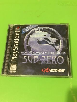 Mortal Kombat Mythologies: Sub Zero Rare Complete Ps1/ps2/ps3/ps4 Playstation 1