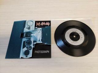 Def Leppard - Photograph - 45 With Fold Out Picture Sleeve - Rare