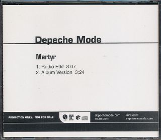 Depeche Mode Martyr / Suffer Well Rare Promo Cd Singles W/ Edits