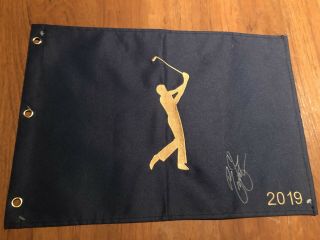 Rickie Fowler Signed 2019 The Players Flag Masters Rare Ltd Ed.  Jsa Gtd
