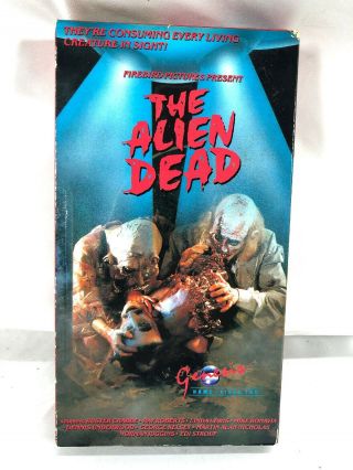 The Alien Dead Vhs Rare Horror Zombies Cult Genesis