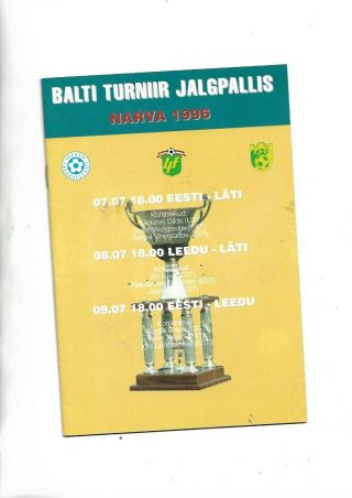 1996 Rare Baltic Cup In Estonia With Latvia And Lithuania