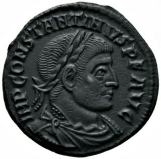 Constantine The Great (317 Ad) Rare Follis.  Rome Ma 2680
