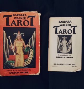 Vintage Barbara Walker Tarot Tarot Cards Agmuller 1986 Switzerland Bw78 Rare