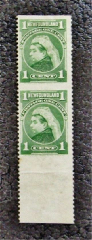 Nystamps Canada Newfoundland Stamp 80b Og H $500 Pr Rare Error