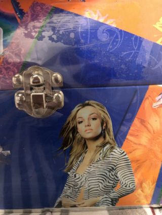 Britney Spears RARE Keepsake Tin Lunchbox 2001 Britney Brands Oops Era 3