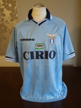 Ss Lazio Umbro 1996 Home Shirt Extra Large Rare Vintage Calcio Cirio