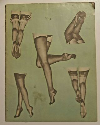 Rare Vintage Pin - Up Magazines 1958 Black Silk Stockings Vol.  1 7