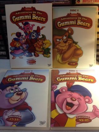 Disneys Adventures of the Gummi Bears (DVD,  2006,  3 - Disc Set) Walt Disney Rare 2