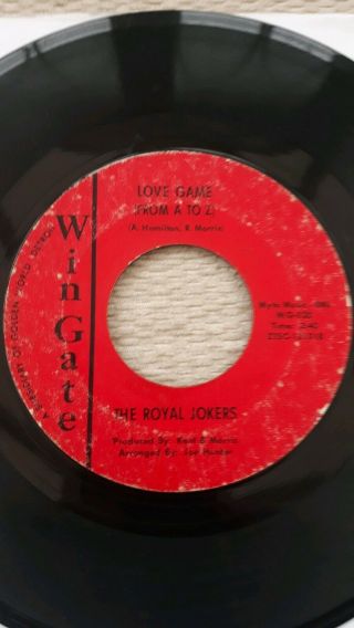 Rare Northern Soul 7 " Single The Royal Jokers 