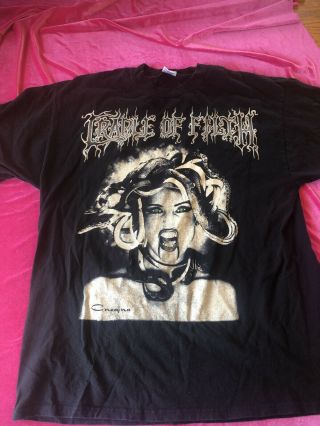 Cradle Of Filth,  Sedusa,  Of Ravens & Angels Vintage Tour Shirt Size Xl Rare