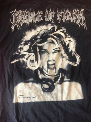 Cradle Of Filth,  Sedusa,  of ravens & Angels Vintage Tour Shirt Size XL Rare 2