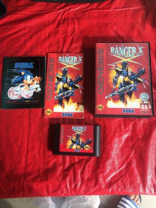 Ranger X For Sega Genesis,  Complete,  Rare