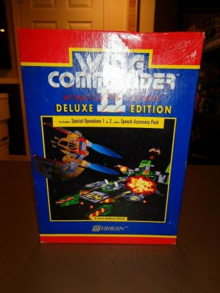 Ibm Wing Commander Ii 2 Vengeance Of The Kilrathi Computer Game Cd - Rom 1991 Rare