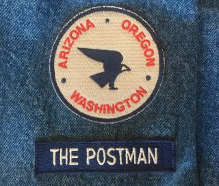 The Postman Kevin Costner Crew Gift Denim Jacket.  Rare.