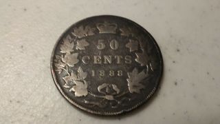 1888 50 Cent Canadian Rare Date