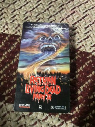 Return Of The Living Dead 2 Horror Sov Slasher Rare Oop Vhs Big Box Slip