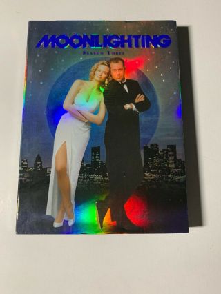 Moonlighting :season Three Dvd Bruce Willis,  Cybill Shepherd Rare Tv Series