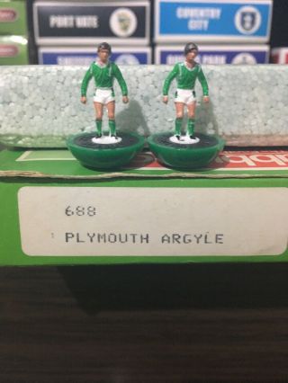 Subbuteo Lw Team - Plymouth Ref 688.  Players Perfect.  Very Rare