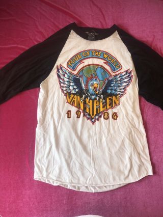 Van Halen,  1984 Tour Of The World Vintage Jesrsey,  Rare Size L
