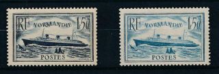 [38703] France 1935/36 Boats Good Rare Set Very Fine Mnh Stamps Value $265
