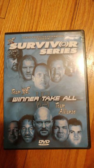 Wwf Survivor Series 2001 Dvd Oop Rare Wee Wrestling Ecw V Wcw V Wwf