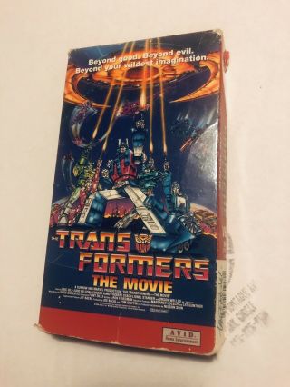 Transformers The Movie Vhs 1986 Rare