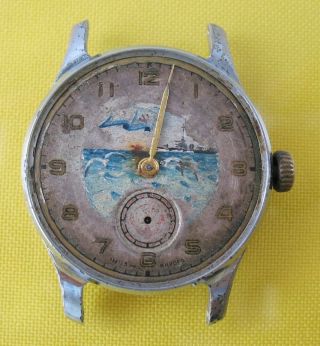 Pobeda 1952 Rare Vintage Russian Soviet Ussr Wrist Watch Movement 1mchz Poljot.