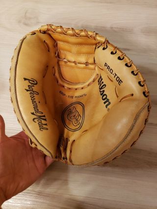 Wilson The A2403 Pro - Toe Professional Rht Catchers Mitt Glove Japan Rare A2000