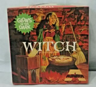 Rare Vintage 1969 Aurora Glow In The Dark Salem Witch Model Kit 470 - 200