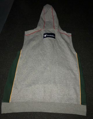 Very Rare Player Issue Tasmanian Cricket Sleeveless Hoodie Vest Size XL 2