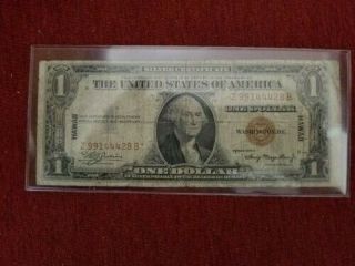 1935a $1 Hawaii Brown Seal (z - B - Block) Ww2 Emergency Currency Rare Block