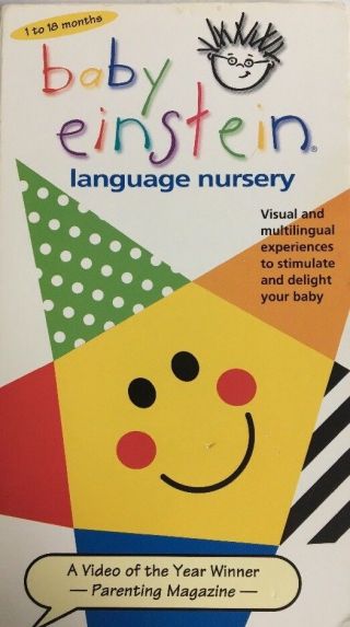 Baby Einstein:language Nursery (vhs,  2000) - Rare Vintage - Ships N 24 Hours