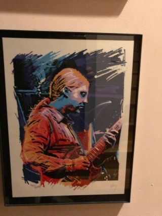 Allman Brothers Derek Trucks concert poster rare signed by artist. 2