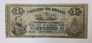Brazil Mil Reis 1870 Banknote Rare