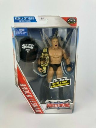 Brock Lesnar Rare Wwe Mattel Elite Series Flashback Edition Wrestlemania 32