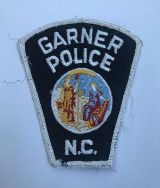 Vintage Garner Police Department Dept.  Patch Badge Rare North Carolina Nc