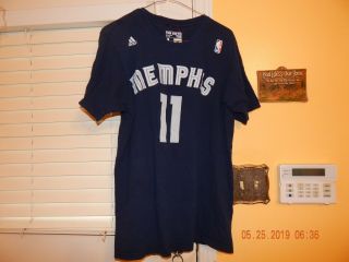 " Vintage " Mike Conley Memphis Grizzlies 11 Adidas T - Shirt (men L) W@w L@@k Rare