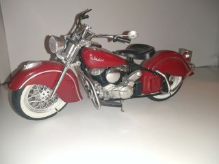 Franklin Diecast Indian Motorcycle 442 1942 B11ul61 Maroon 1/10 Rare Htf