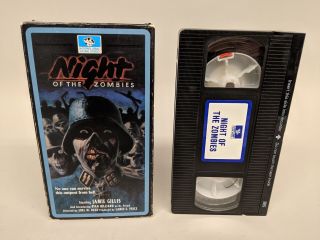 Night Of The Zombies Vhs - Interglobal Home Video - 1988 - Rare & Oop Horror