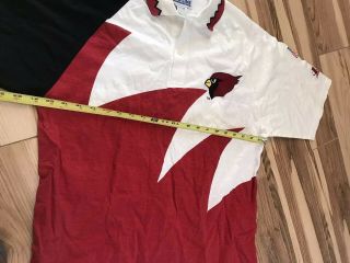 Rare Vintage 90s Pheonix Cardinals Logo Athletics Sharktooth Shirts Arizona Nfl 4
