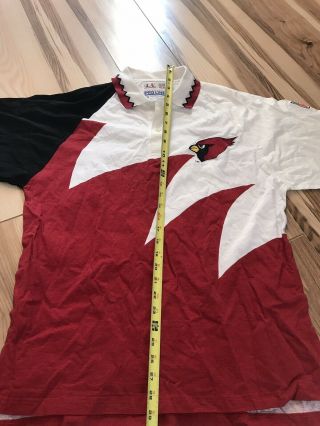 Rare Vintage 90s Pheonix Cardinals Logo Athletics Sharktooth Shirts Arizona Nfl 5