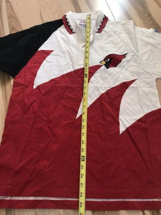 Rare Vintage 90s Pheonix Cardinals Logo Athletics Sharktooth Shirts Arizona Nfl 8