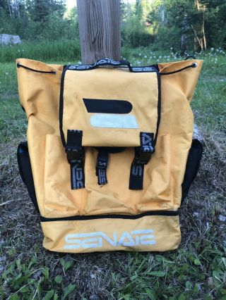 Retro Senate Inline Skate Roller Blade Travel Backpack - Yellow - Rare