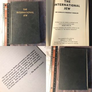 The International Jew Hardback Book Henry Ford The Dearborn Independent Rare