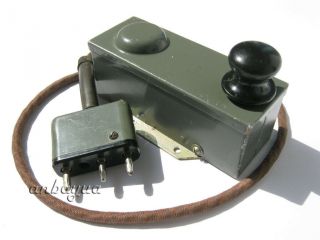 Rare Vintage Military Morse Code Keyer Telegraph Straight Key From 10rt26 Trx